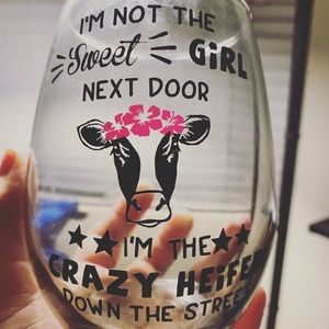 Heifer wine glass